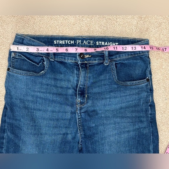 The Children's Place Stretch Adjustable Waist Boys Jeans - Size 16 - Picture 8 of 9